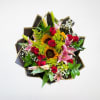 Brighten their day with Sunshine Romance! A stunning bouquet featuring sunny sunflowers