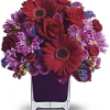 The only crying that this plum party arrangement might inspire are tears