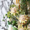 I unique design of Premium Orchid arrangement with sculpture design  preserve