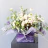 Ivory /blush combo create an elegance , clean luxe rose garden look.