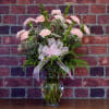 A dozen pink carnations. Long lasting and beautiful. Available in lots of