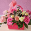 Beautiful box with 10 Roses And 6 Ferrero Rosher and more