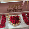 Beautifol  Personalized Box with 22 Roses 14 Ferreros Rocher chocolate. Butterfly