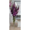 Vase Arrangement of purple gladiolus