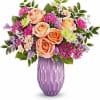 Make her Mother&#039;s Day shine with Teleflora&#039;s Pretty Glow Bouquet, featuring a