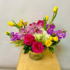 roses, stock, hydrangea, tulips, orchid