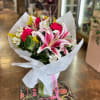 Cheery Stargazer lilies to uplift and brighten someone&#039;s day.

Please note: This arrangement