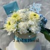 Celebrate the great news with our handcrafted Baby Boy floral arrangement. Perfect