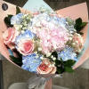 Introducing our design Boy or Girl Bouquet! Beautifully arranged with roses, carnations
