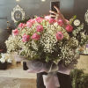 Classic never dies.
1 dozen roses with baby&#039;s breath or just with Eucalyptus