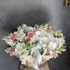 This basket is stunning and colorful, filled with high-quality flowers. Masterpiece created