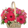 This darling basket is sure to answer some wishes! The hot pink