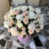 An excellent option for a delicate arrangement of long-lasting flowers and the