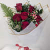 Already have a vase? Our custom-made rose bouquets come wrapped in plastic