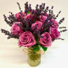 This sweet and fragrant lavender jar features one dozen premium quality lavender