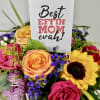Beautiful Bright Colorful Arrangements of Sunflowers, Premium Roses, Spider Mums, Statice and