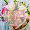 We will arrange your flowers beautifully wrapped in our brown craft paper