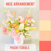 Designer will choose freshest blooms in this color palette to create a