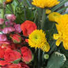 Every sunset is unique just like this arrangement! A warm mix of