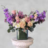 Introducing &#039;Spring Embrace&#039; &ndash; a stunning crescent-shaped flower arrangement designed to captivate