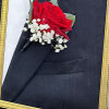 Crafted with elegance and simplicity, the White Rose boutonniere exudes timeless charm