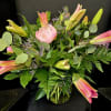 This arrangement is the perfect combination of Lilies and Peony, or Her
