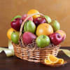 Our abundant basket of fresh fruit, selected and hand-packaged by our florists