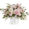 Illuminate love with Teleflora&#039;s Alluring Mosaic cylinder, embracing soft pastel shimmer and