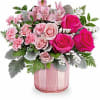 Keep them blushing with the most beautiful pink Valentine&#039;s Day bouquet, elegantly