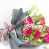PINK ROSES AND BABY&rsquo;S BREATH BOUQUET 

Classic and gentle. A traditional rose