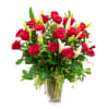 Show your love  with a beautiful combintation of 12 Roses and