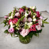 This luxury arrangement contains mixed florals such as roses, peonies, spray roses