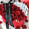HEART RED BOX &amp; KINDER
30 PREMIUM RED ROSES
30 KINDER