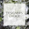 Designer pick seasonal bloom in different shade of Ivory with green create