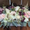 This low, rectangular design is great for a centerpiece at a special