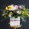 An abundance of beautiful fresh cut stems of yellows, whites, purples and