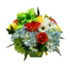 Indulge in a harmonious blend of roses and hydrangeas, complemented by the