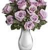 Lavender roses have never been more spectacularly presented than in this dazzling