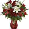 Give Valentine&rsquo;s Day a dramatic twist with this romantic, swirling glass vase.