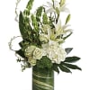 A modern accent for any occasion, this beautiful botanical sculpture blends snow