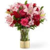 Through the bursting love of pale pink Asiatic lilies and the passion