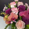 A striking display of luxury and warmth, Lavish Orchid Dusk captures the