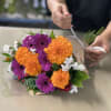 Mixed wrapped flowers, Designers put together seasonal flowers in a wrap you