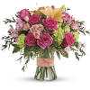 Put a spring in their step with this beautifully blushing bouquet of