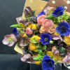 
Introducing the &quot;Colorburst Blossom Bunch&quot; - a stunning hand-tied floral bouquet bursting