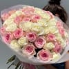 50 ros&eacute;s nicely arranged and wrapped in paper. Please let us know
