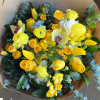 Yellow Mix Bouquet; Yellow flowers mixed with greenery. 