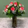 &#039;Blush&#039; roses, delicately complemented by the ethereal beauty of Baby&#039;s Breath, and