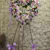 Lavender, pink  and white Open heart