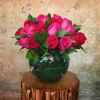 Two dozen premium Roses (Red, Pink or mix) with nice leaves in